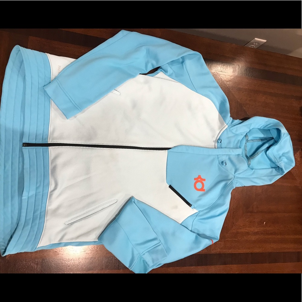 KD light blue zip up jacket